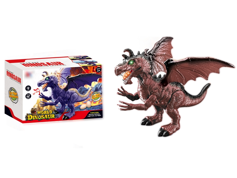 B/O LAY EGGS DINOSAUR,PURPLE/BROWN - HP1129515
