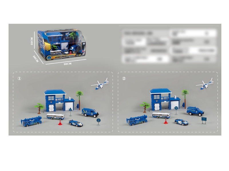 FREE WAY DIE CAST POLICE SET 2 ASST. - HP1129647