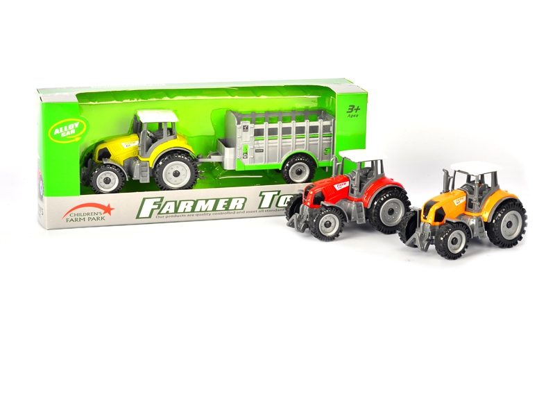 FREE WAY DIE CAST FARM CAR RED/GREEN/YELLOW - HP1129742