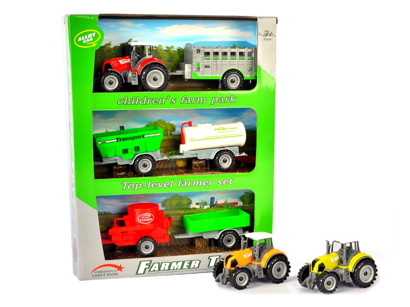 FREE WAY DIE CAST FARM CAR RED/GREEN/YELLOW - HP1129751