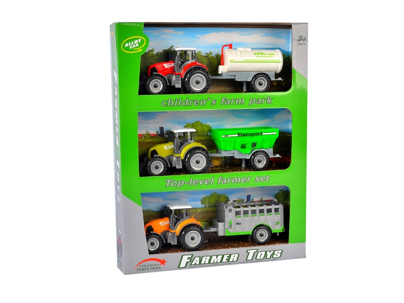 FREE WAY DIE CAST FARM CAR RED/GREEN/YELLOW - HP1129752