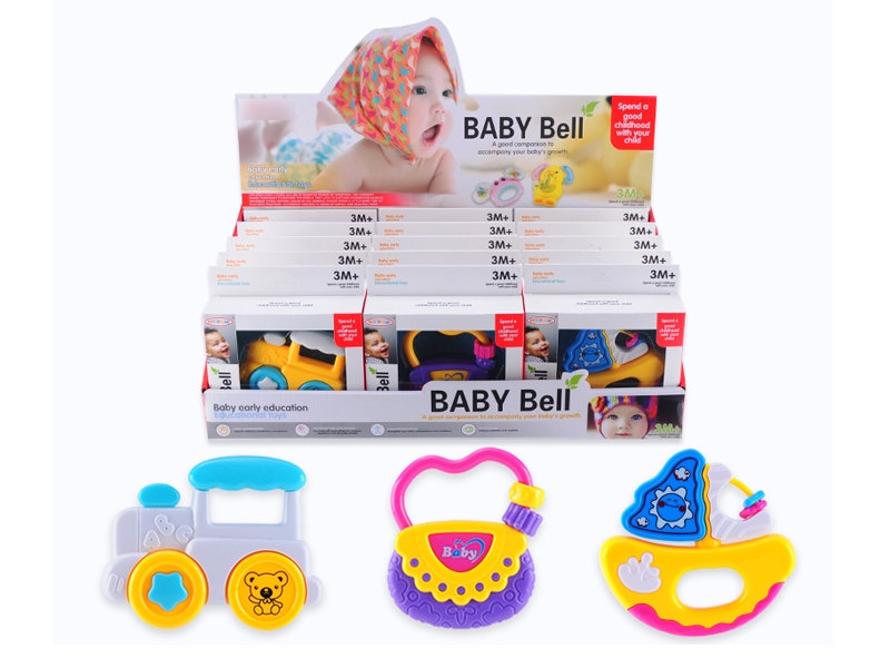 BABY RATTLE 3ASST,18PCS/DISPLAY BOX - HP1130012
