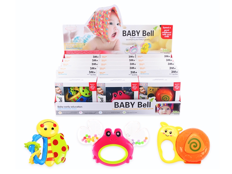 BABY RATTLE (3 ASST., 18 PCS/DISPLAY BOX) - HP1130013