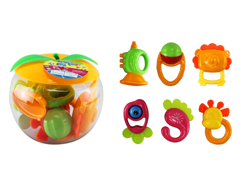 BABY RATTLE 6PCS - HP1130081