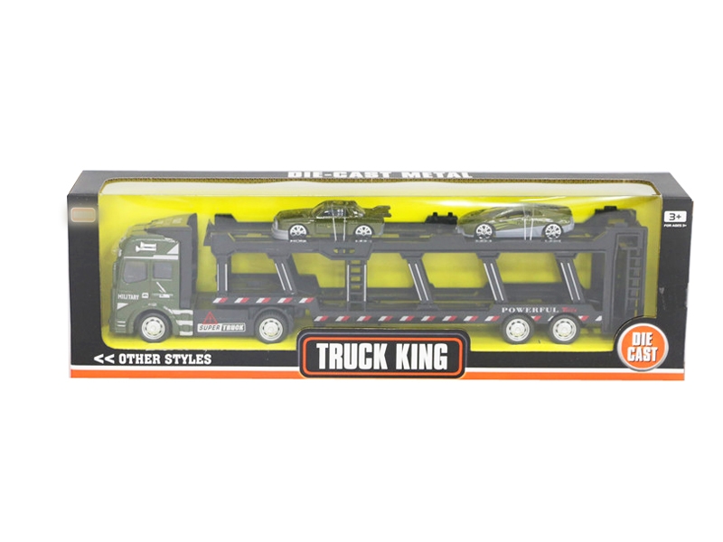 PULL BACK DIE CAST TRUCK W/CAR 2PCS - HP1130211
