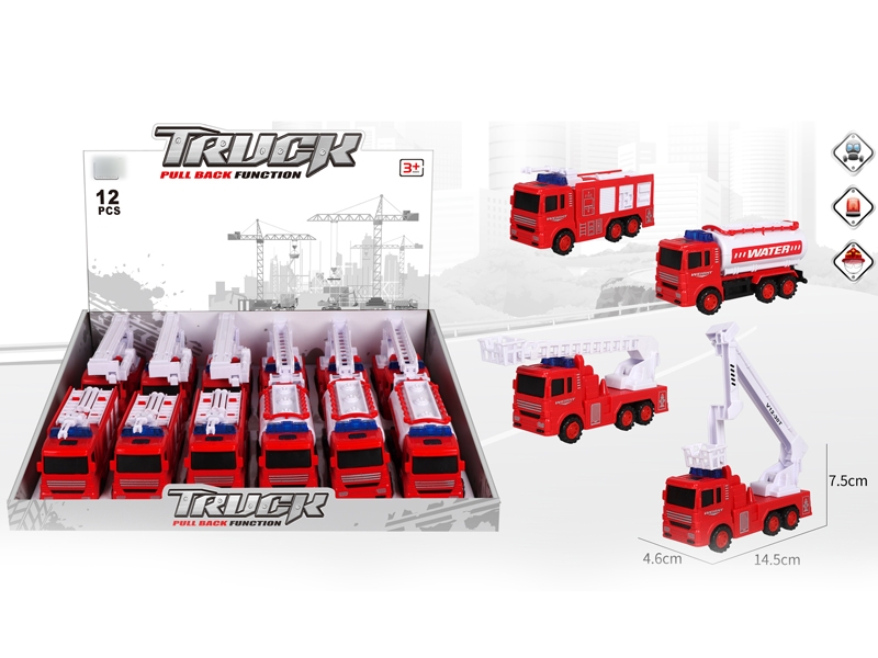 PULL BACK FIRE ENGINE,12PCS/DISPLAY BOX - HP1130495