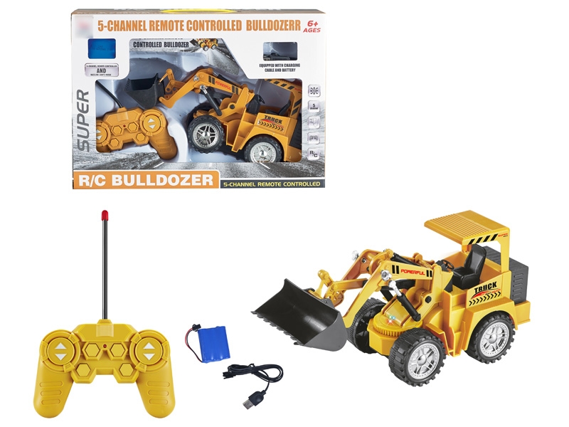 5 FUNCTION R/C STUNT CONSTRUCTION CAR W/LIGHT & MUSIC & USB,INCLUDED BATTERY - HP1130634