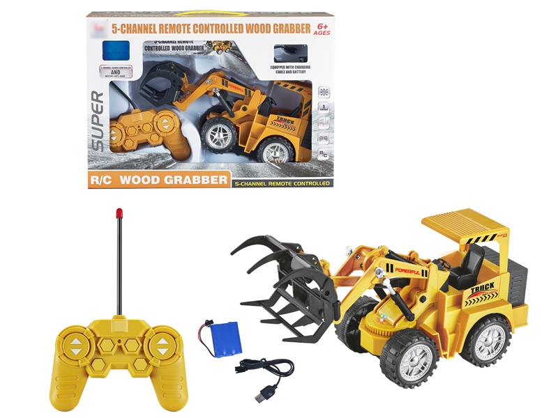 5 FUNCTION R/C STUNT CONSTRUCTION CAR W/LIGHT & MUSIC & USB,INCLUDED BATTERY - HP1130635