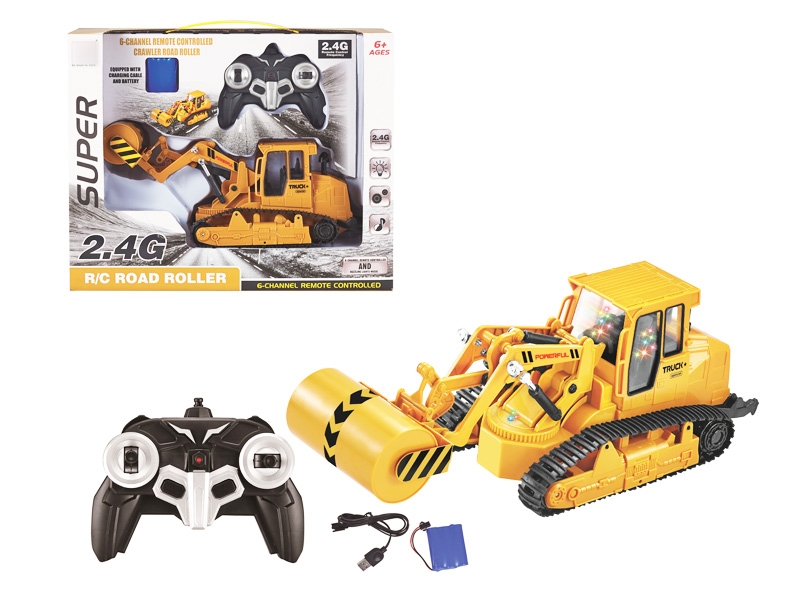 2.4G 6 FUNCTION R/C CONSTRUCTION CAR W/LIGHT & MUSIC &  USB,INCLUDED BATTERY - HP1130646