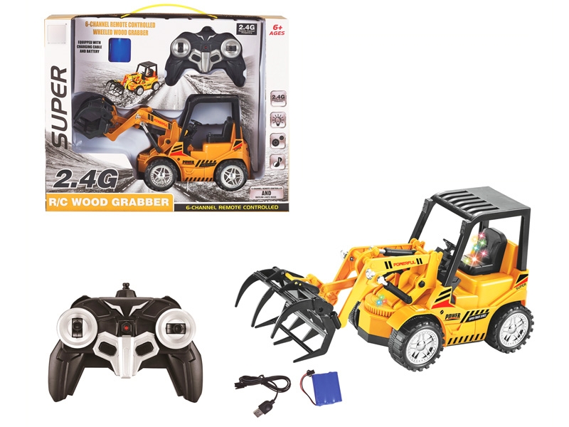 2.4G 6 FUNCTION R/C CONSTRUCTION CAR W/LIGHT & MUSIC &  USB,INCLUDED BATTERY - HP1130649