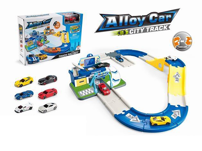 PARKING LOT W/FREE WAY DIE CAST CAR 1PCS - HP1130651