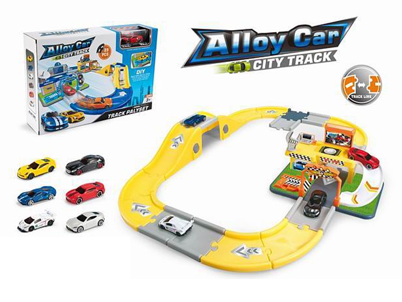 PARKING LOT W/FREE WAY DIE CAST CAR 1PCS - HP1130652