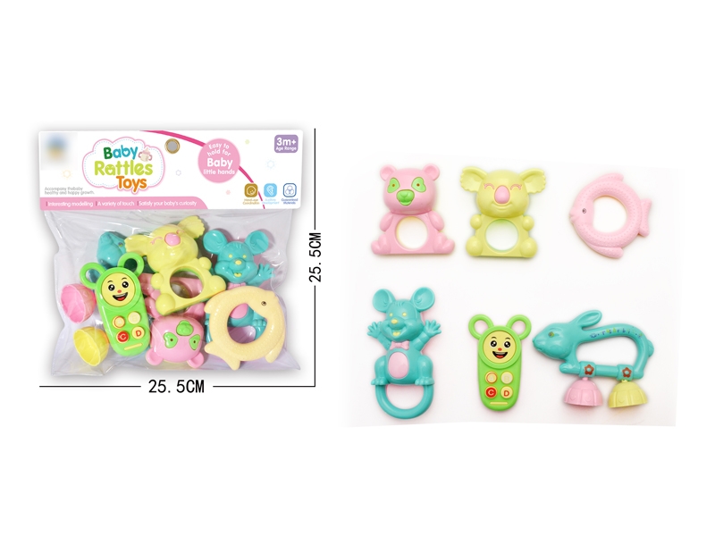 BABY RATTLE 6PCS - HP1130756
