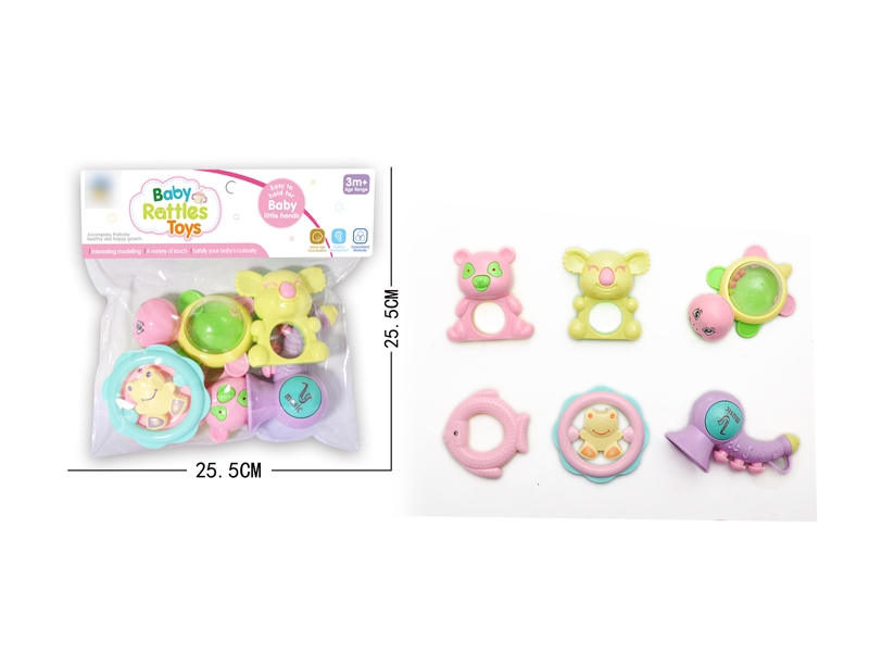 BABY RATTLE 6PCS - HP1130758