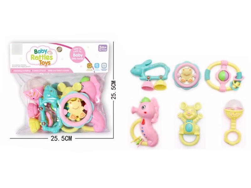 BABY RATTLE 6PCS - HP1130759