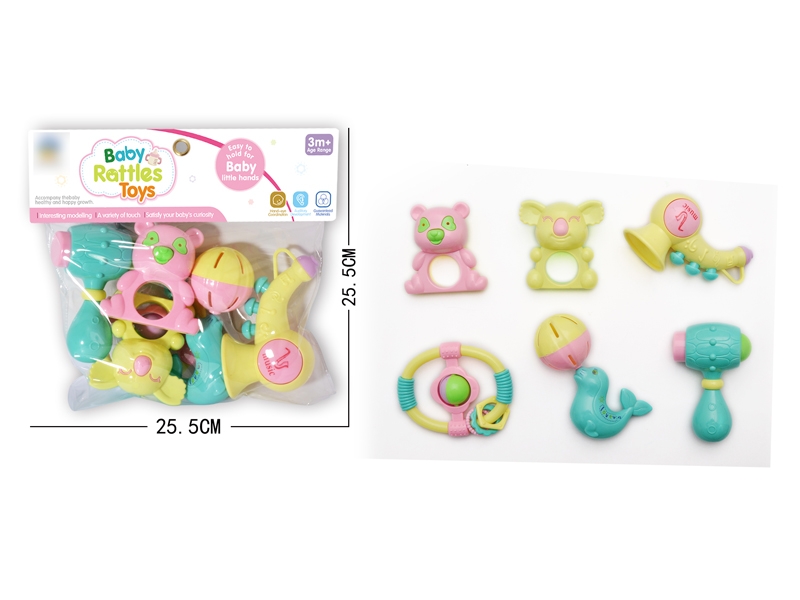 BABY RATTLE 6PCS - HP1130760