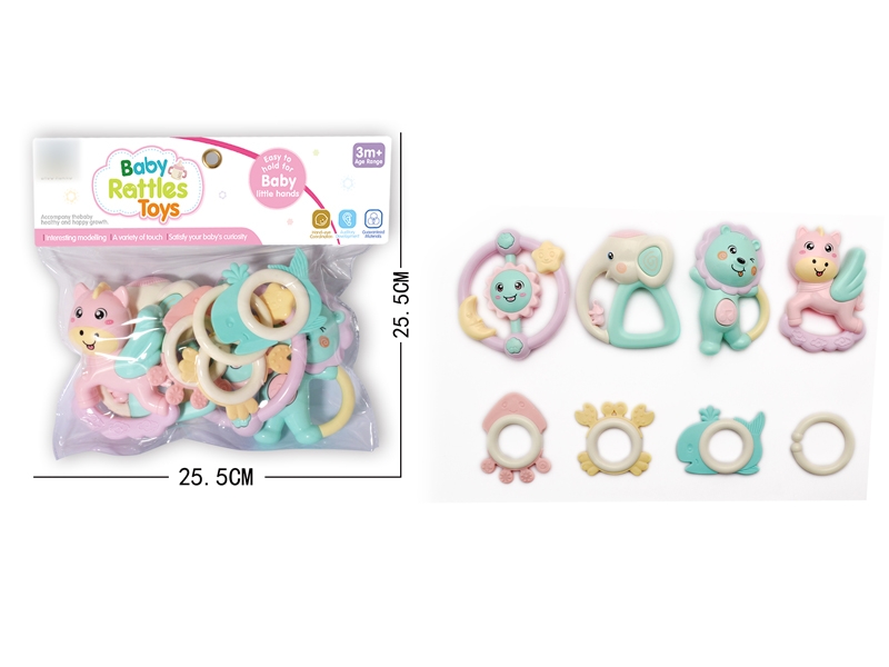 BABY RATTLE 8PCS - HP1130766
