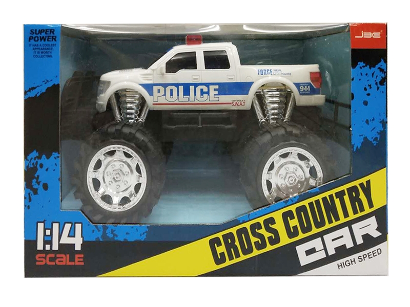 FRICTION POLICE CAR，BLUE/WHITE - HP1130995
