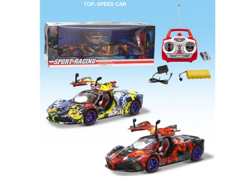5 FUNCTION R/C CAR W/DOOR CAN OPEN & LIGHT,2ASST，INCLUDED BATTERY - HP1131087