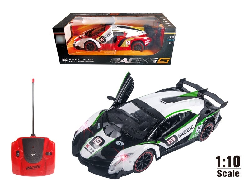1:12 5 FUNCTION R/C CAR W/DOOR CAN OPEN & LIGHT,RED/BLACK，INCLUDED BATTERY - HP1131094