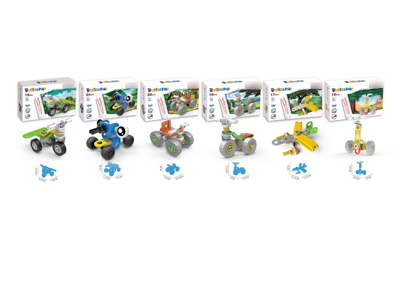 ASSEMBLE BLOCKS 72PCS 6 ASST. - HP1131378