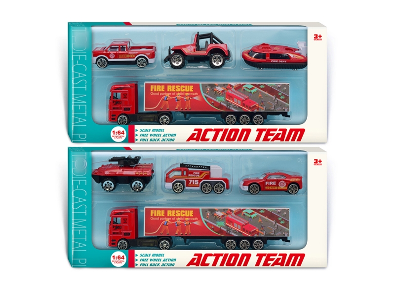 FREE WAY DIE CAST TRUCK SET,2ASST - HP1131469