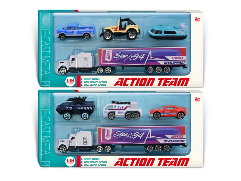 FREE WAY DIE CAST TRUCK SET,2ASST - HP1131474