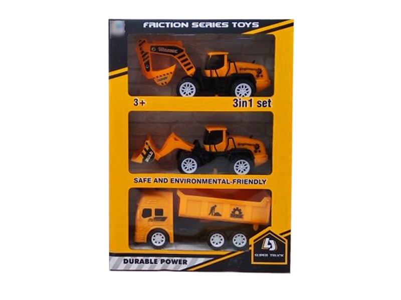 FRICTION CONSTRUCTION CAR 3PCS - HP1131525