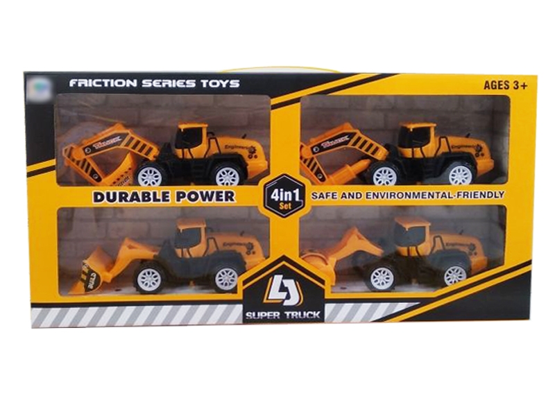 FRICTION CONSTRUCTION CAR 4PCS - HP1131527