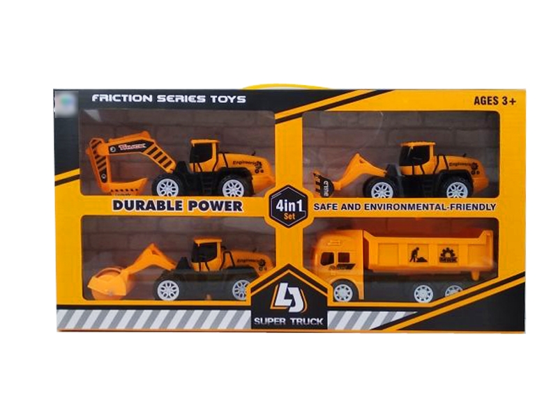 FRICTION CONSTRUCTION CAR 4PCS - HP1131529