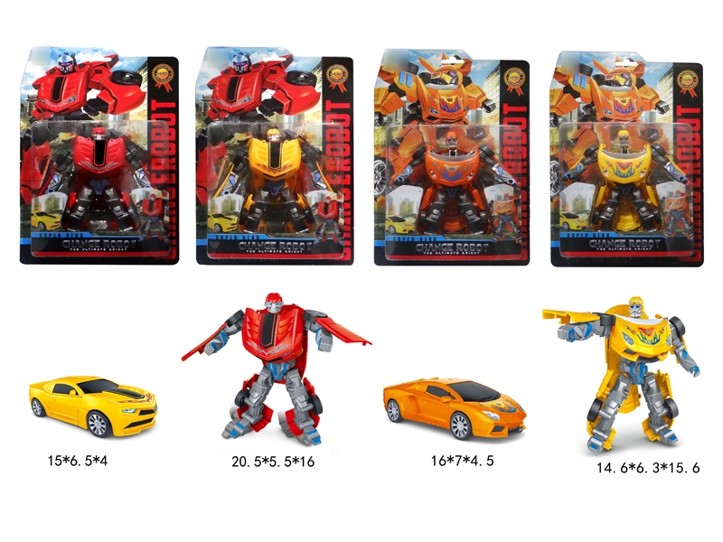 TRANSFORMABLE CAR RED/YELLOW/ORANGE/YELLOW,2ASST - HP1131592