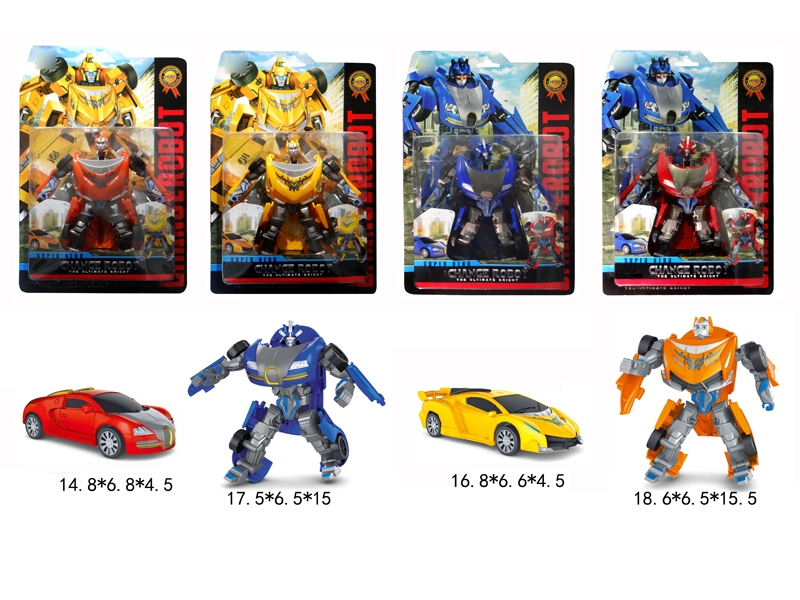 TRANSFORMABLE CAR BIUE/RED/YELLOW/ORANGE,2ASST - HP1131593