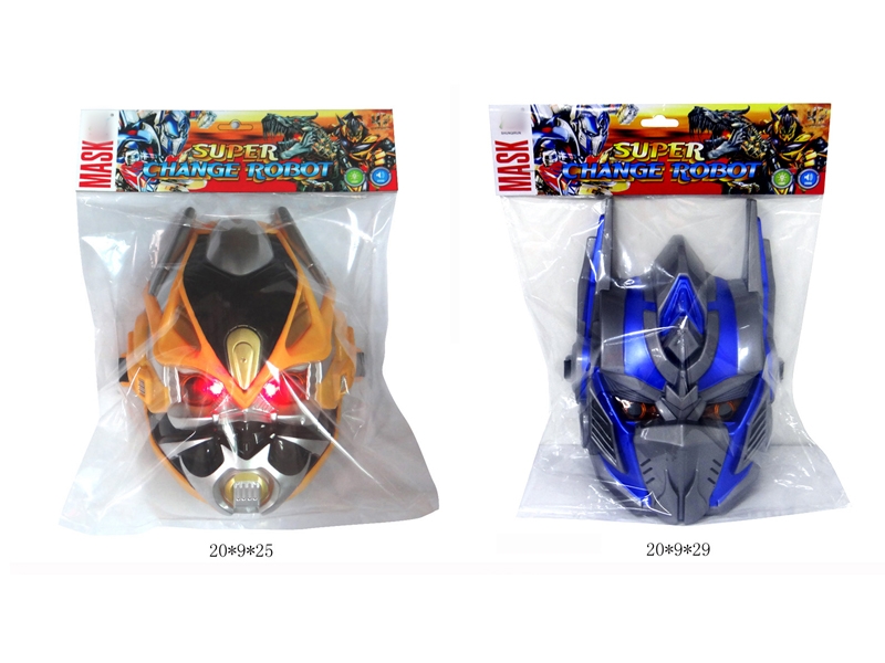 TRANSFORMER W/MASK & SOUND & LIGHT,INCLUDED BUTTONCELL,YELLOW/BLUE,2ASST - HP1131603