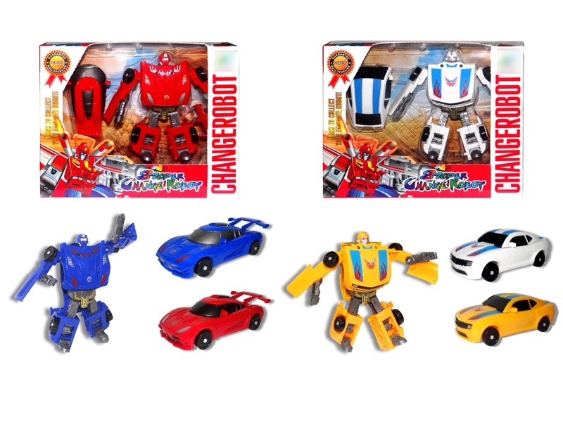 TRANSFORMED CAR,RED/BLUE/WHITE/YELLOW,2ASST - HP1131605