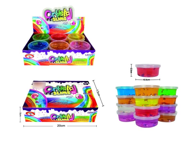 CRYSTAL SLIME 45G 12 ASST. COLOR - HP1132147