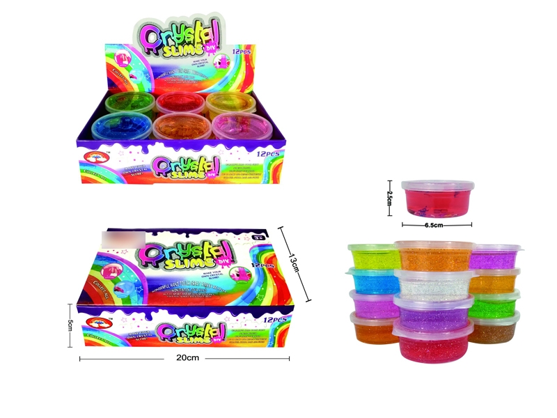 CRYSTAL SLIME 45G 12 ASST. COLOR - HP1132149