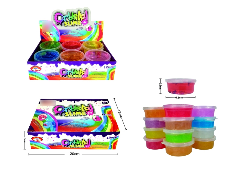 CRYSTAL SLIME 45G 12 ASST. COLOR - HP1132150
