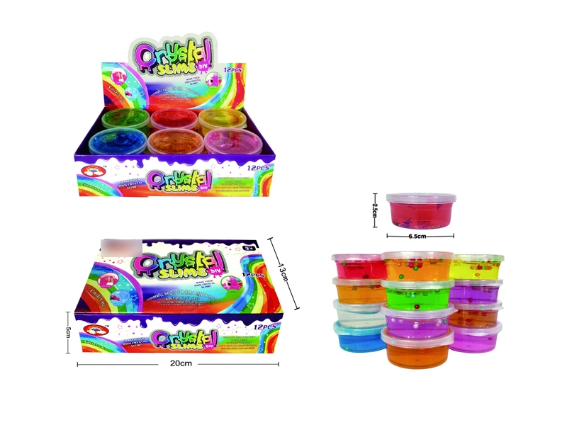 CRYSTAL SLIME 45G 12 ASST. COLOR - HP1132152