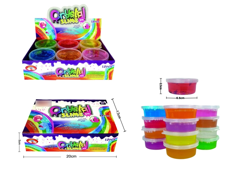 CRYSTAL SLIME 45G 12 ASST. COLOR - HP1132153