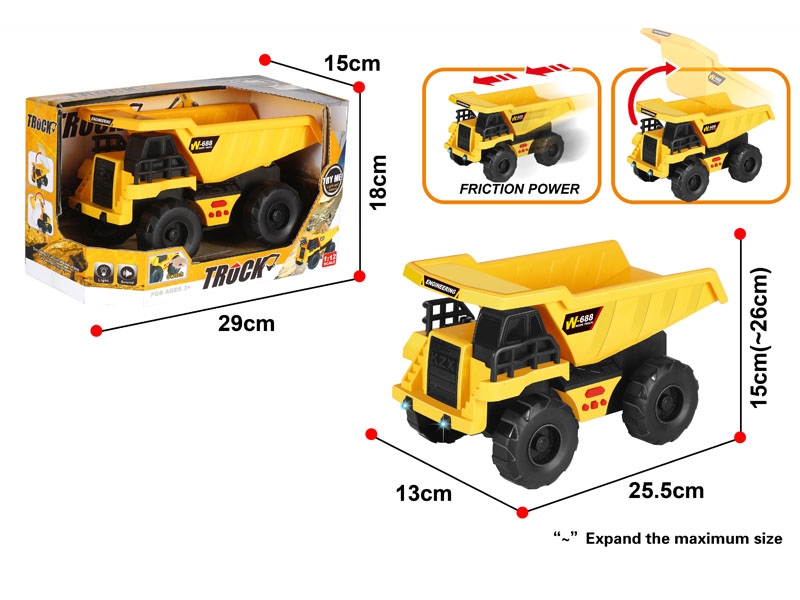 FRICTION CAR W/IC & LIGHT,INCLUDED BATTERY - HP1132184