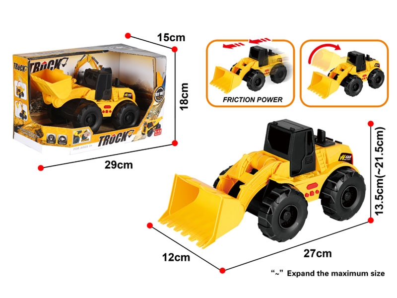 FRICTION CONSTRUCTION TRUCK W/IC & LIGHT,INCLUDED BATTERY - HP1132186