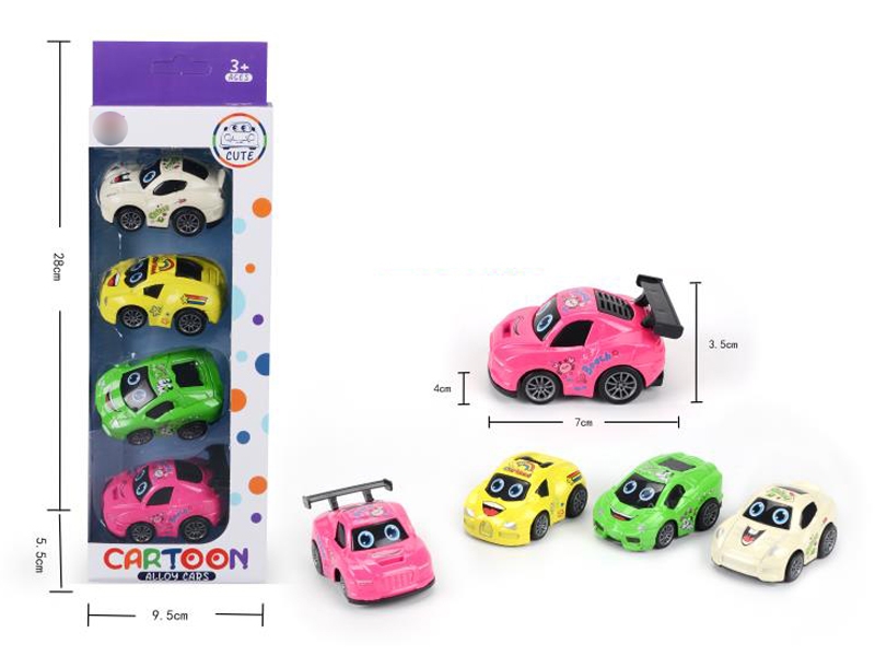 PULL BACK DIE CAST CAR 4ASST - HP1132207