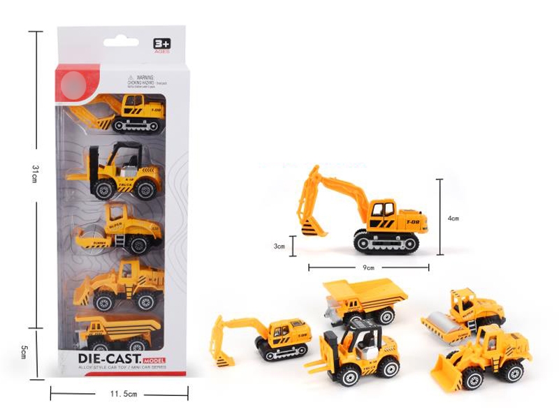 1:55 FREE WAY DIE CAST CONSTRUCTION CAR 5ASST - HP1132209