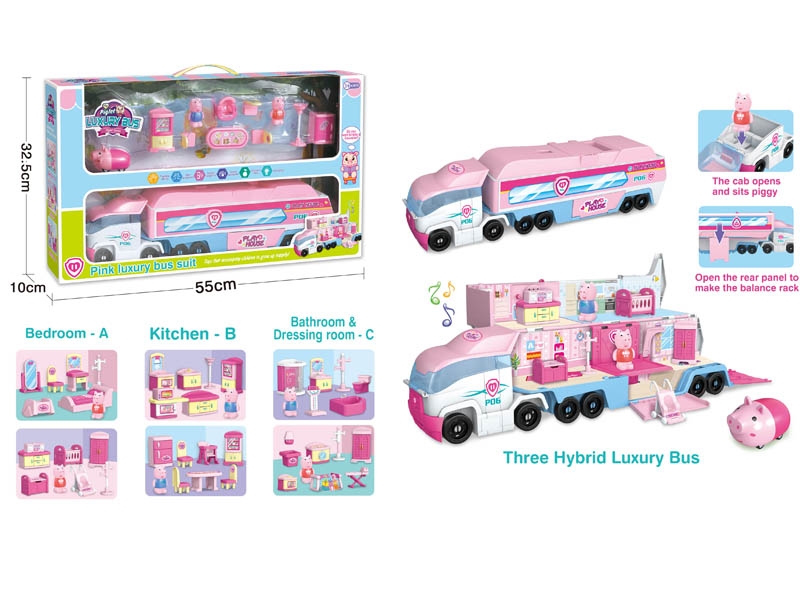 FREE WAY BUS W/MUSIC,INCLUDED BATTERY(ACCESSORIES 3ASST) - HP1132522