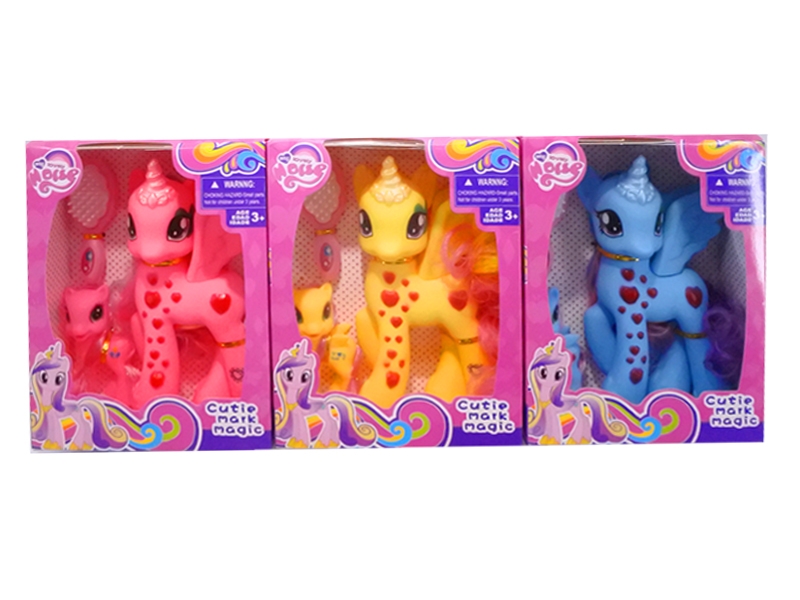 VINYL HORSE W/ACCESSORIES & LIGHT & MUSIC - HP1132569