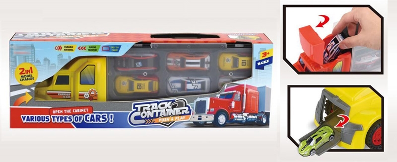 FREE WAY CONTAINER TRUCK (INCLUDED 6 PCS FREE WAY DIE CAST CARS) - HP1132639