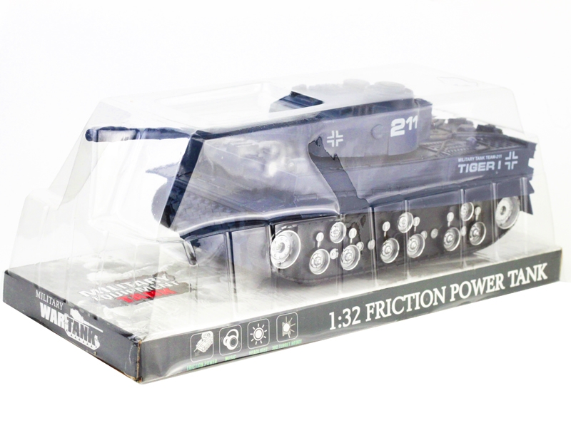 FRICTION TANK W/LIGHT & MUSIC,INCLUDED BATTERY - HP1132701