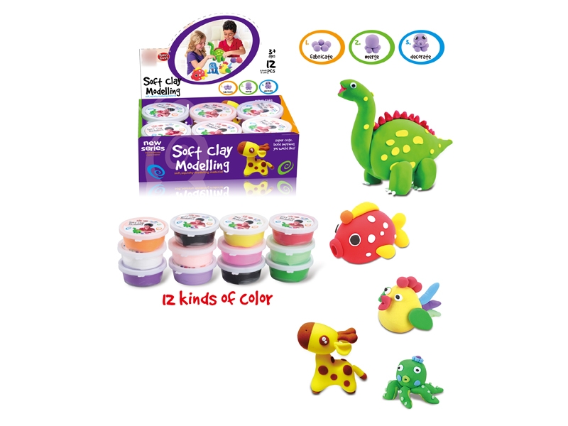 SOFT CLAY MODELLING 12COLORS - HP1133041