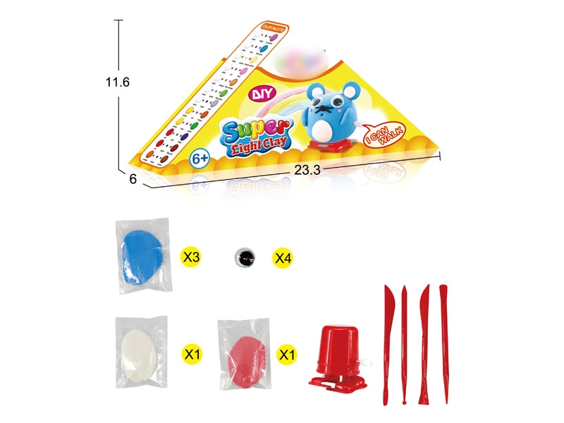 SOFT CLAY MODELLING W/TOOL,5 PCS CLAY - HP1133052