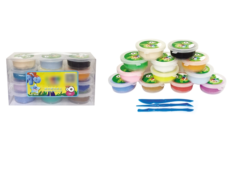 SOFT CLAY MODELLING 12COLORS/12PCS - HP1133162